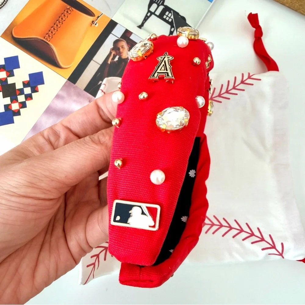 Lele Sadoughi MLB Los Angeles Angels‎ Embellished Headband